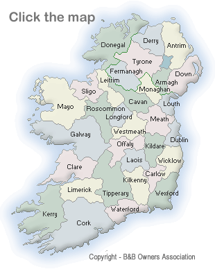 B&B Map of Ireland