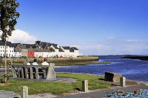 Galway, where Lough Corrib empties into the Atlantic Ocean Galway on the west coast of Ireland